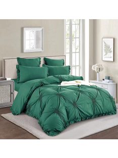   Едноцветно спално бельо с ластик MarketVarna, 6 части - Модел V10337